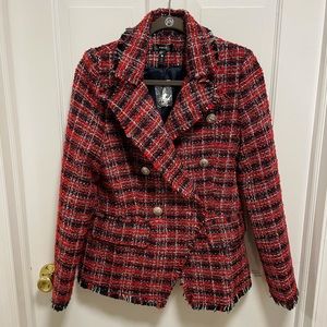 Bloomingdales ❤️ Aqua double breasted tweed blazer